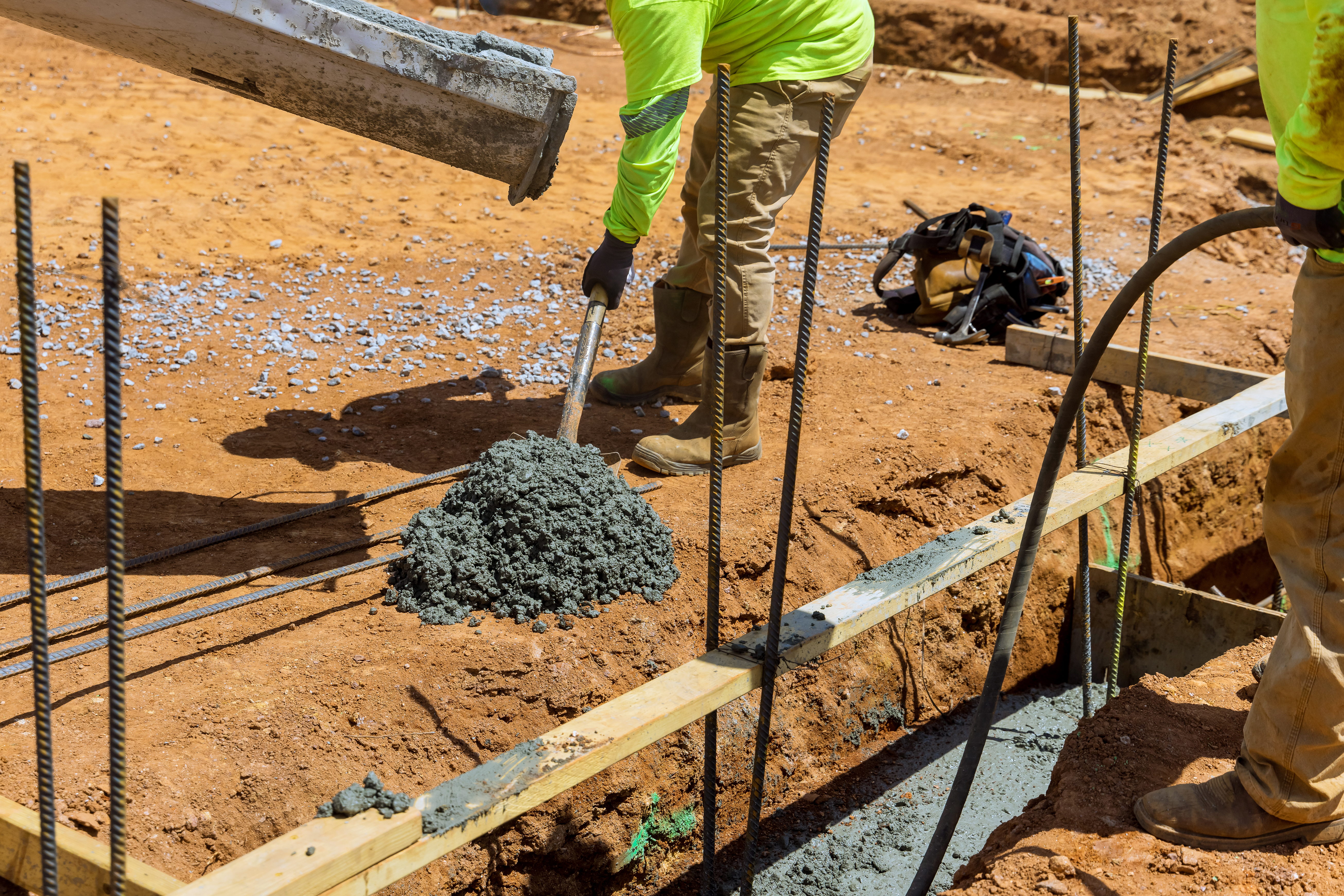 ZCI Group crew placing a foundation on a Metro Detroit jobsite
