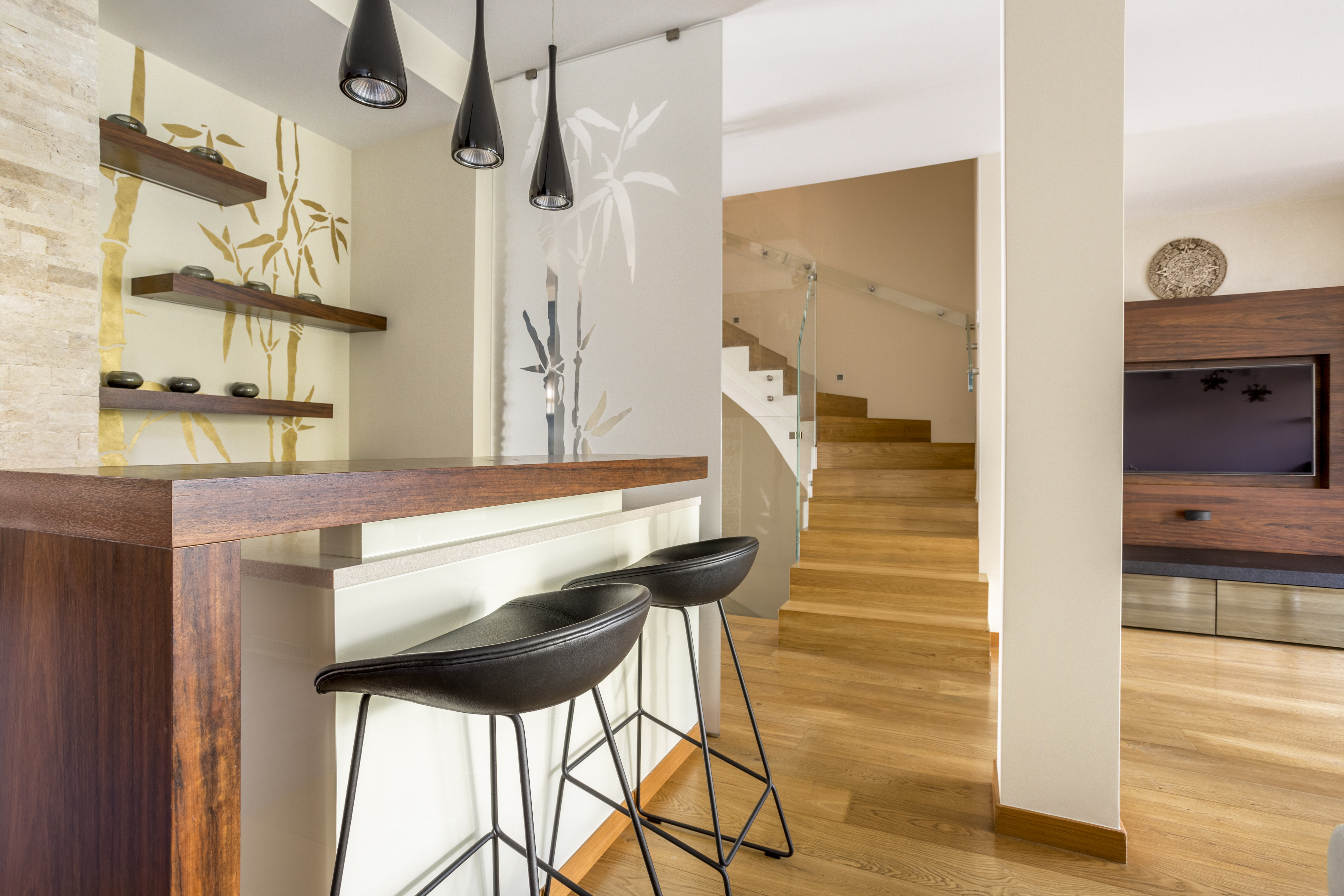 Finished basement renovation by Full Service Remodeling