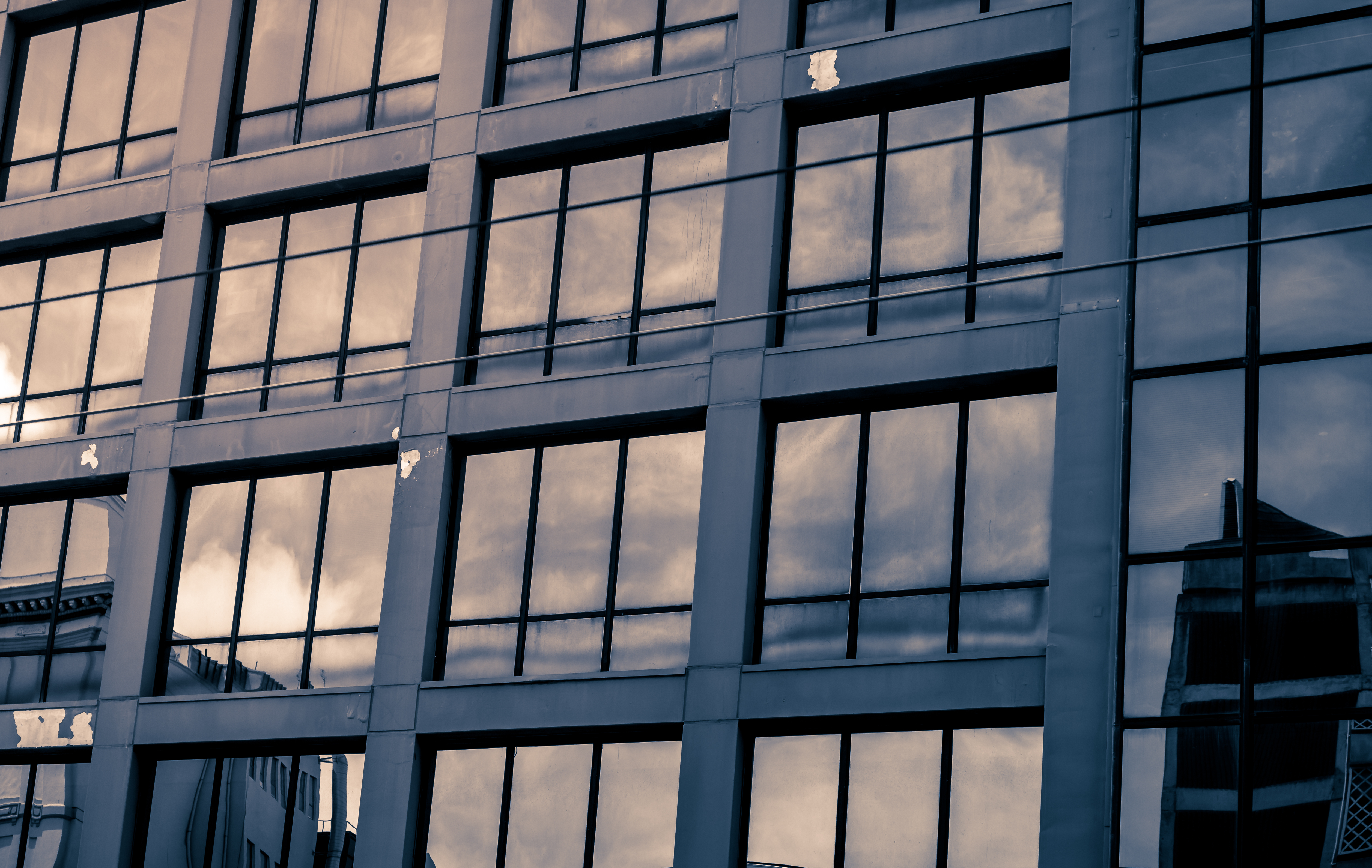 Completed ZCI Group industrial development at dusk